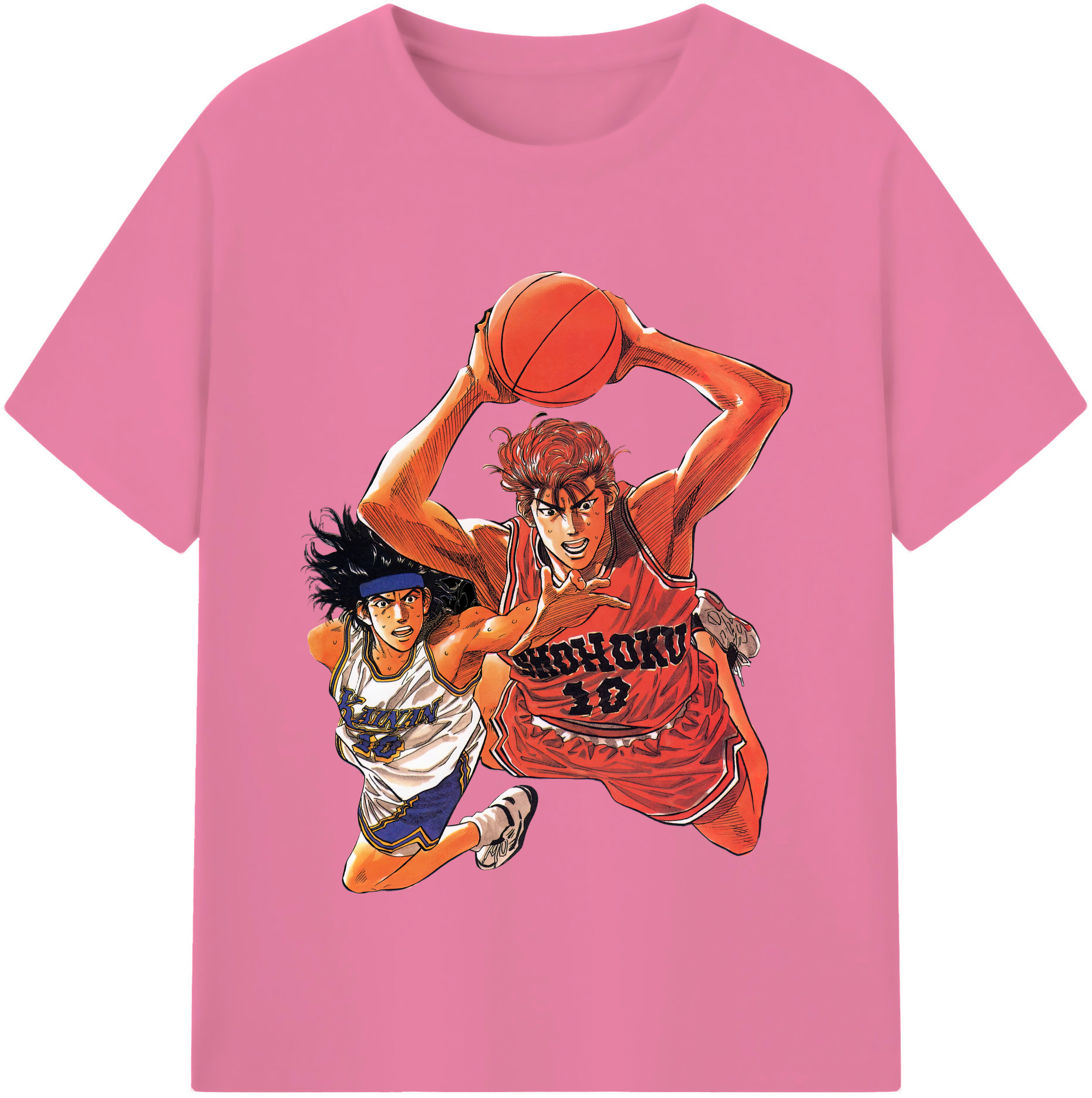 SLAM DUNK／スラムダンク 綿100％半袖Tシャツ（フロントプリント）